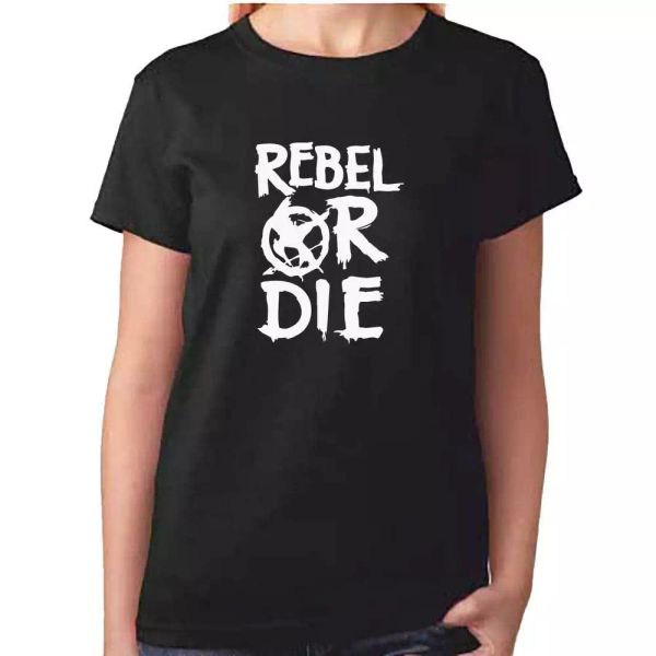 rebel or die tshirt - hunger games ladies womens girls dvd movie mocking jay, White;black
rebel or die tshirt - hunger games ladies womens girls dvd movie mocking jay, White;black