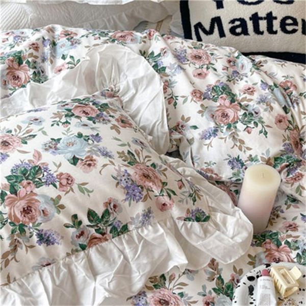 bedding sets french vintage set lace floral printed bed linen cotton bedspread duvet cover pillowcase king size 4pcs
bedding sets french vintage set lace floral printed bed linen cotton bedspread duvet cover pillowcase king size 4pcs