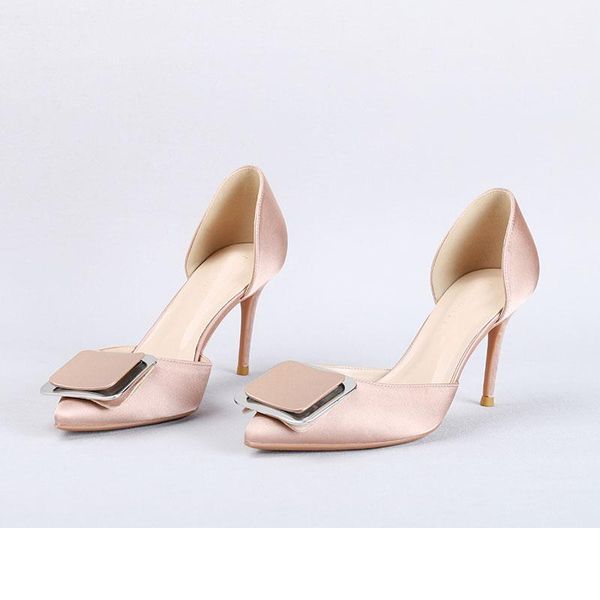dress shoes nikali summer autumn silk mouth single high heels fashion square buckle korean version pointed work shallow, Black
dress shoes nikali summer autumn silk mouth single high heels fashion square buckle korean version pointed work shallow, Black