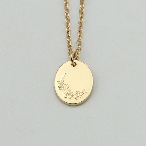 pendant necklaces wholesale jewelry custom engraved cherry flower necklace oval birth, Silver
pendant necklaces wholesale jewelry custom engraved cherry flower necklace oval birth, Silver