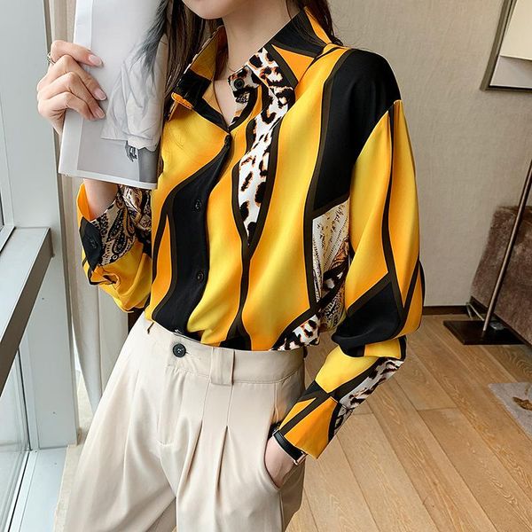 women's blouses & shirts chiffon women full sleeve turn down collar loose 2021 fashion panelled elegant office lady blusas yellow, White
women's blouses & shirts chiffon women full sleeve turn down collar loose 2021 fashion panelled elegant office lady blusas yellow, White