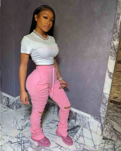 women's pants & capris stacked sweatpants women joggers high waist trousers bodycon pleated ripped ladies leggings female ruched, Black;white
women's pants & capris stacked sweatpants women joggers high waist trousers bodycon pleated ripped ladies leggings female ruched, Black;white