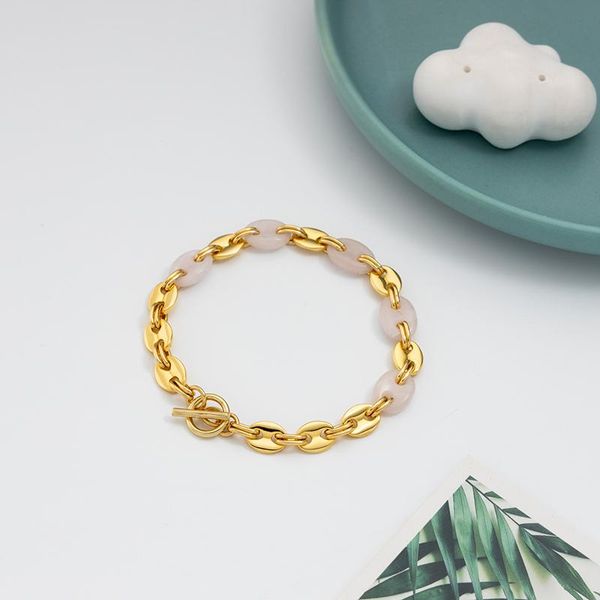 charm bracelets jaeeyin 2021 fashion ot buckle bracelet pink natural stone gold pig snout sweet jewelry gift for girlfriend teen go vacation, Golden;silver
charm bracelets jaeeyin 2021 fashion ot buckle bracelet pink natural stone gold pig snout sweet jewelry gift for girlfriend teen go vacation, Golden;silver
