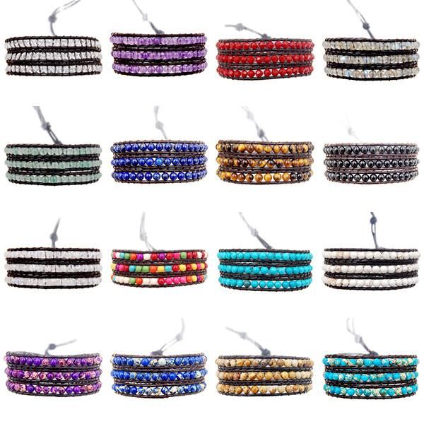 tennis 3pcs/lot 3wrap luxury handmade 4mm mixed crystal gems stone beads wrap real leather bracelet jewelry wholesale, Golden;silver
tennis 3pcs/lot 3wrap luxury handmade 4mm mixed crystal gems stone beads wrap real leather bracelet jewelry wholesale, Golden;silver