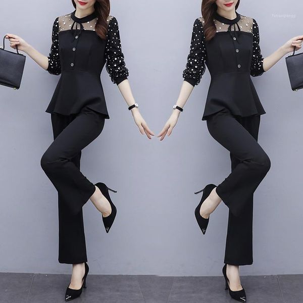 women's tracksuits autumn outfit people gauze suits large size ladies' younger sister two-piece clothing set woman black suit, Gray
women's tracksuits autumn outfit people gauze suits large size ladies' younger sister two-piece clothing set woman black suit, Gray