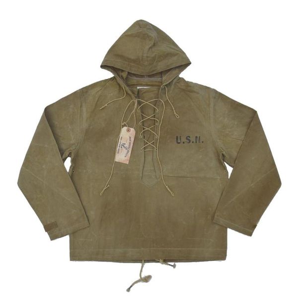 men's jackets us navy foul weather deck parka vintage waxed cotton rain jacket smock, Black;brown
men's jackets us navy foul weather deck parka vintage waxed cotton rain jacket smock, Black;brown