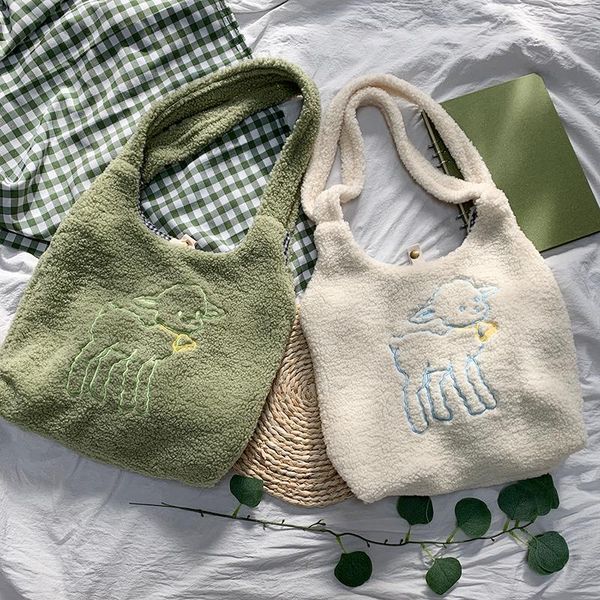 evening bags w&g ins cute lamb velvet fabric ladies shoulder bag simple handbag large capacity tote embroidery kawaii shopping 2021
evening bags w&g ins cute lamb velvet fabric ladies shoulder bag simple handbag large capacity tote embroidery kawaii shopping 2021