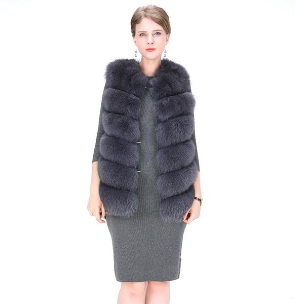 women natural fur vest outerwear 2021 fashion pleated double-faced skin sleeveless solid blue gray waistcoat women's & faux, Black
women natural fur vest outerwear 2021 fashion pleated double-faced skin sleeveless solid blue gray waistcoat women's & faux, Black