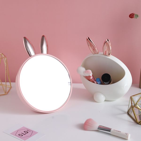 rabbit design makeup organizer with mirror makeup brush cosmetic organizer case nail polish jewelry deskmakeup storage box
rabbit design makeup organizer with mirror makeup brush cosmetic organizer case nail polish jewelry deskmakeup storage box