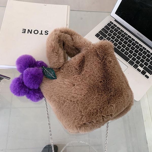 shoulder bags autumn/winter plush bag 2021 female ins niche chain messenger fashion bucket grape
shoulder bags autumn/winter plush bag 2021 female ins niche chain messenger fashion bucket grape