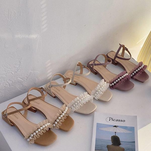 sandals 2021 summer fashion women lace pearls ankle strap shoes sweet beading ladies low heels sandalias mujer 9205l, Black
sandals 2021 summer fashion women lace pearls ankle strap shoes sweet beading ladies low heels sandalias mujer 9205l, Black