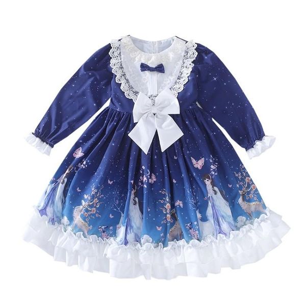 girl's dresses lolita spanish style long for girls japanese kawaii princess dress vintage printed patterns baby clothes, Red;yellow
girl's dresses lolita spanish style long for girls japanese kawaii princess dress vintage printed patterns baby clothes, Red;yellow