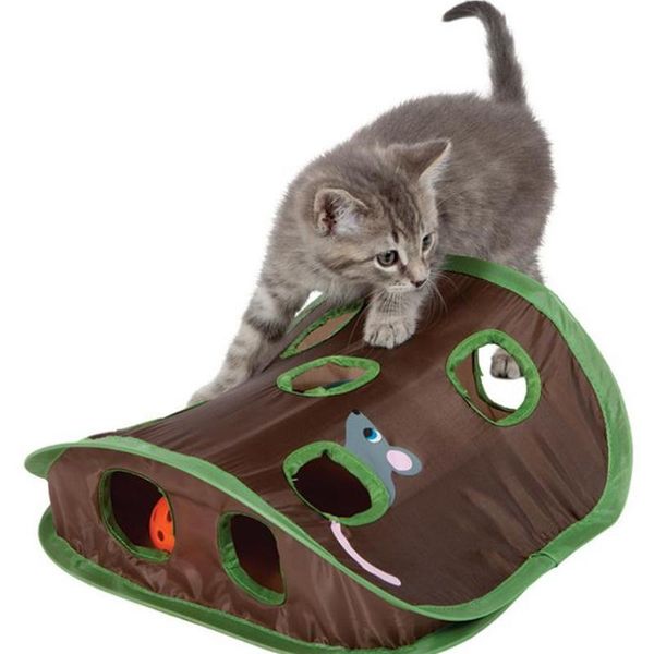cat toys pet interactive game intelligence toy bell tent with 9 hole cats playing tunnel foldable mouse hunt for kitten
cat toys pet interactive game intelligence toy bell tent with 9 hole cats playing tunnel foldable mouse hunt for kitten