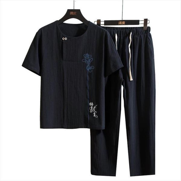 summer linen clothing set mens tracksuits thin large size pants tang dress short sleeve t shirt chinese style men, Gray
summer linen clothing set mens tracksuits thin large size pants tang dress short sleeve t shirt chinese style men, Gray