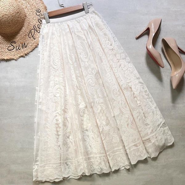 skirts 2021 spring mid-length lace skirt female fashion korean style elegant hollow waist medieval, Black
skirts 2021 spring mid-length lace skirt female fashion korean style elegant hollow waist medieval, Black