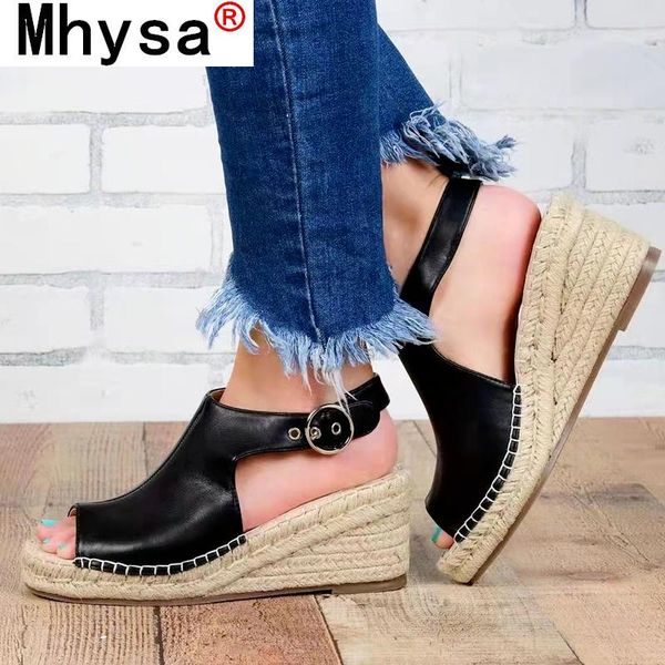 sandals women high heel summer fashion wedges open-toe ankle strap buckle woman platform shoes chaussures femme, Black
sandals women high heel summer fashion wedges open-toe ankle strap buckle woman platform shoes chaussures femme, Black