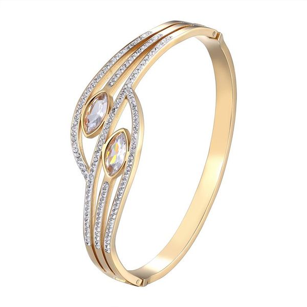 bangle beautiful water drop shape crystal bracelets & stainless steel gold rose silver color woman jewelry wholesale, Black
bangle beautiful water drop shape crystal bracelets & stainless steel gold rose silver color woman jewelry wholesale, Black