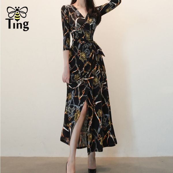 tingfl summer fashion long wrap dress women casual boho floral print high slit split elegant party dresses vestidos 210513, Black;gray
tingfl summer fashion long wrap dress women casual boho floral print high slit split elegant party dresses vestidos 210513, Black;gray