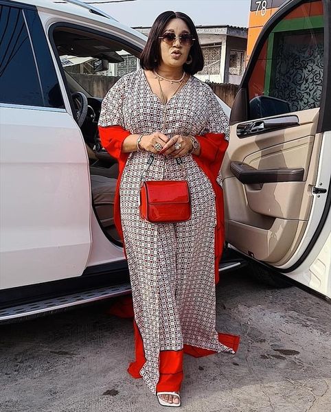 african mom fashion chiffon women dress fabric digital printed wide leg pants two piece set 2 orders, Black;gray
african mom fashion chiffon women dress fabric digital printed wide leg pants two piece set 2 orders, Black;gray