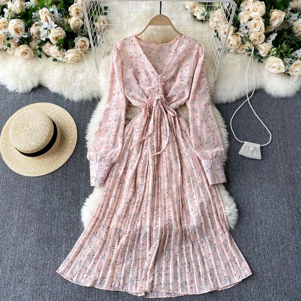 casual dresses foamlina women spring french style chiffon dress drawstring v-neck full sleeve printing mid-calf beach party pleated, Black;gray
casual dresses foamlina women spring french style chiffon dress drawstring v-neck full sleeve printing mid-calf beach party pleated, Black;gray
