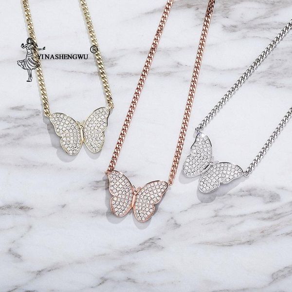 pendant necklaces stainless steel butterfly rhinestone for women cute animal pendants choker girls fashion jewelry gift boucle d'oreill, Silver
pendant necklaces stainless steel butterfly rhinestone for women cute animal pendants choker girls fashion jewelry gift boucle d'oreill, Silver