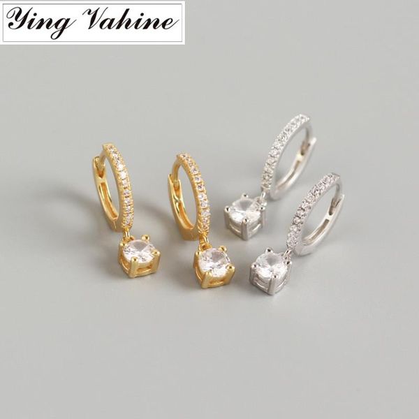 ying vahine 100% 925 sterling silver small zircons pendant stud earrings for women, Golden;silver
ying vahine 100% 925 sterling silver small zircons pendant stud earrings for women, Golden;silver