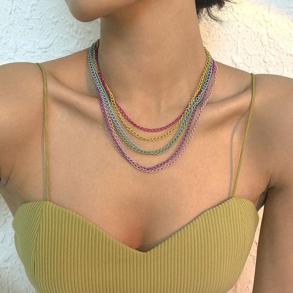 chokers fashion necklaces for women metal alloy chunky statement necklace multicolor multi-layer collar jewelry luxury punk accessories, Golden;silver
chokers fashion necklaces for women metal alloy chunky statement necklace multicolor multi-layer collar jewelry luxury punk accessories, Golden;silver