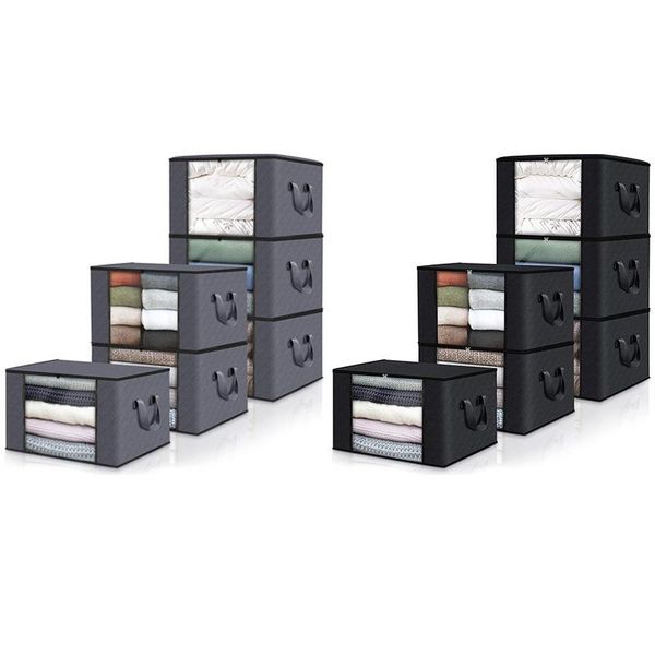 storage bags 6-pack clothes storage, foldable blanket bags, containers for organizing bedroom, closet
storage bags 6-pack clothes storage, foldable blanket bags, containers for organizing bedroom, closet