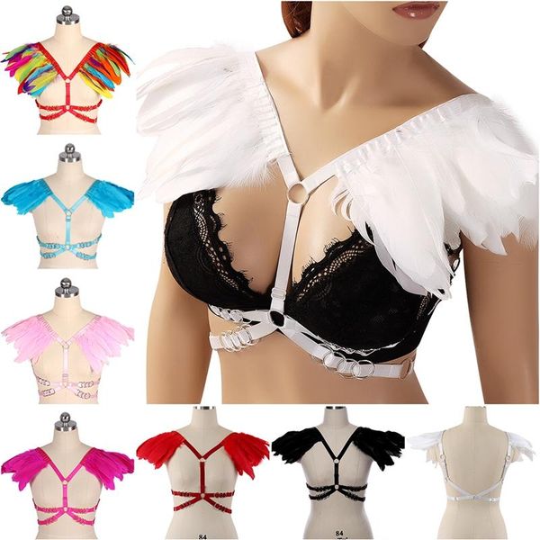 nature feather erotic adjustable suspenders harness bra cage lingerie festival rave costume women's underwear stocking belt garters, Black;white
nature feather erotic adjustable suspenders harness bra cage lingerie festival rave costume women's underwear stocking belt garters, Black;white