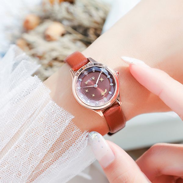 kezzi kezi new women's fashion student girl quartz little star waterproof belt watch woman, Slivery;brown
kezzi kezi new women's fashion student girl quartz little star waterproof belt watch woman, Slivery;brown