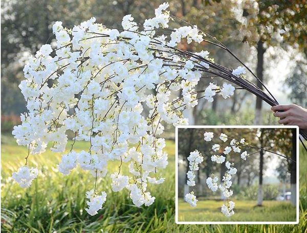20pcs artificial cherry blossom branch flower wall hanging sakura 150cm for wedding centerpieces decorative flowers & wreaths
20pcs artificial cherry blossom branch flower wall hanging sakura 150cm for wedding centerpieces decorative flowers & wreaths