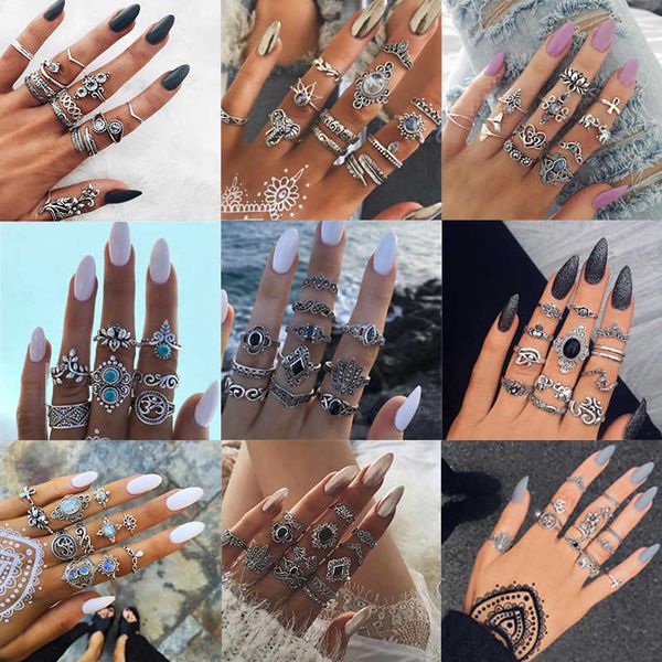 ring tocona bohemian women's antique silver color s boho indian jewelry vintage midi knuckle set finger bijoux femme, Golden;silver
ring tocona bohemian women's antique silver color s boho indian jewelry vintage midi knuckle set finger bijoux femme, Golden;silver