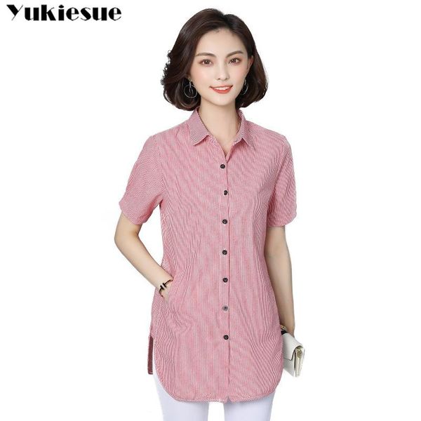 women's blouses & shirts blouse shirt fashion woman 2021 short sleeve striped womens clothing and ladies plus size 5xl, White
women's blouses & shirts blouse shirt fashion woman 2021 short sleeve striped womens clothing and ladies plus size 5xl, White