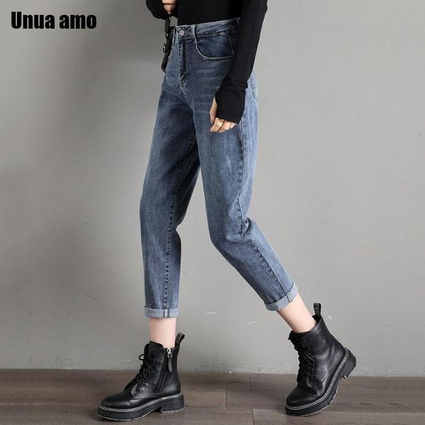 women's jeans unua amo 2021 women classic washed vintage stylish high waist straight dneim pants casual loose fit nine size 26-32, Blue
women's jeans unua amo 2021 women classic washed vintage stylish high waist straight dneim pants casual loose fit nine size 26-32, Blue