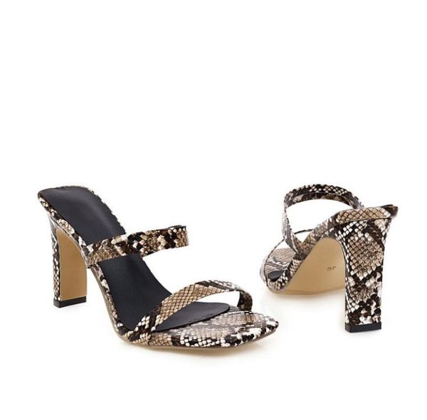 dress shoes epher flattened heel snake print square toe summer sandals pu slip on, Black
dress shoes epher flattened heel snake print square toe summer sandals pu slip on, Black