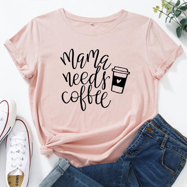 women's t-shirt mama needs coffee shirt mom life graphic shirts women short sleeve cotton summer t-shirts female tee clothes, White
women's t-shirt mama needs coffee shirt mom life graphic shirts women short sleeve cotton summer t-shirts female tee clothes, White