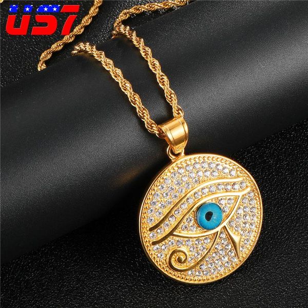 pendant necklaces us7 iced out turkish evil eye stainless steel micro pave full rhinestone for men women rope chain jewelry, Silver
pendant necklaces us7 iced out turkish evil eye stainless steel micro pave full rhinestone for men women rope chain jewelry, Silver