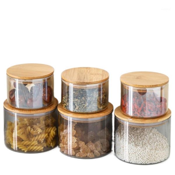 300-600ml visualization kitchen sealed jar bamboo lid snack dried fruit biscuit coffee bean cereal seasoning can storage bottles & jars
300-600ml visualization kitchen sealed jar bamboo lid snack dried fruit biscuit coffee bean cereal seasoning can storage bottles & jars