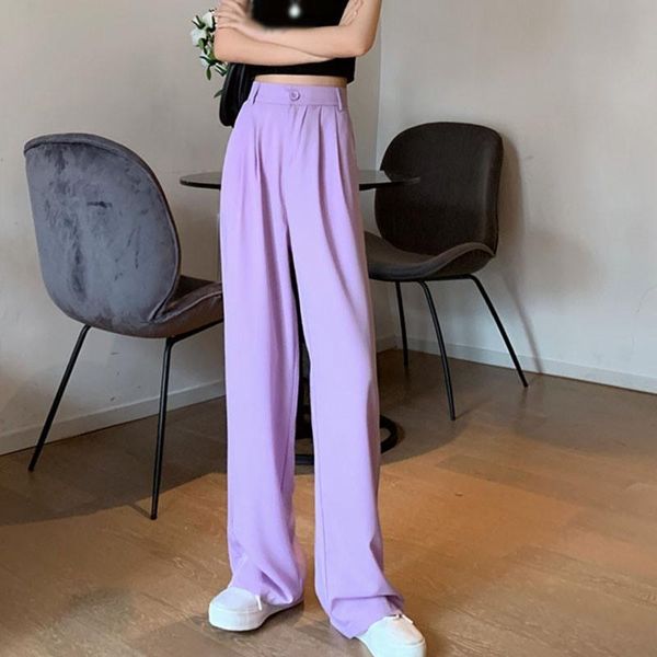 women's pants & capris straight drape comfortable loose thin button trousers solid color high waist suit wide-leg, Black;white
women's pants & capris straight drape comfortable loose thin button trousers solid color high waist suit wide-leg, Black;white