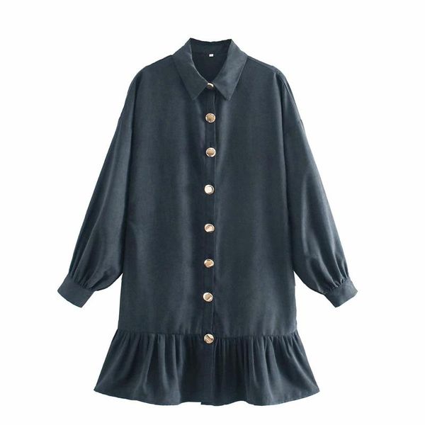 casual dresses streetwear women turn down collar button 2021 fashion ladies patchwork pleated vestidos elegant female chic shirt-dress, Black;gray
casual dresses streetwear women turn down collar button 2021 fashion ladies patchwork pleated vestidos elegant female chic shirt-dress, Black;gray