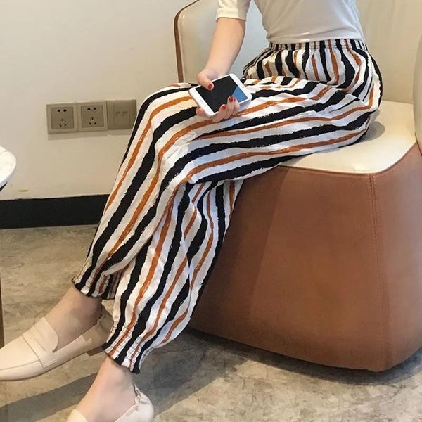 women's pants & capris 2021 summer middle waist baggy sweatpants for women wide leg plus size joggers casual print female, Black;white
women's pants & capris 2021 summer middle waist baggy sweatpants for women wide leg plus size joggers casual print female, Black;white