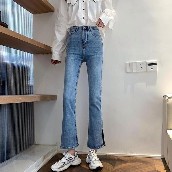 women's jeans woman pants high waist slit 2021 straight tight stretch light-colored pantalones vaqueros mujer, Blue
women's jeans woman pants high waist slit 2021 straight tight stretch light-colored pantalones vaqueros mujer, Blue