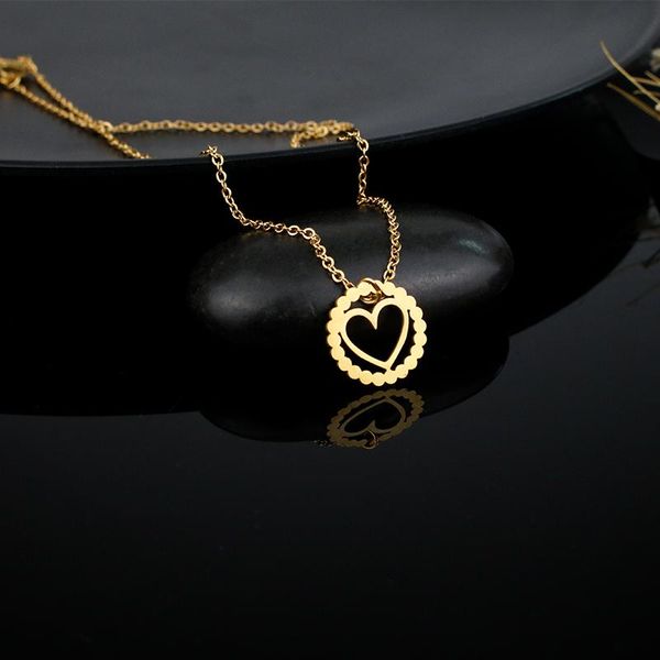 pendant necklaces stainless steel love necklace hollow european and american design sense jewelry gifts for men women, Silver
pendant necklaces stainless steel love necklace hollow european and american design sense jewelry gifts for men women, Silver