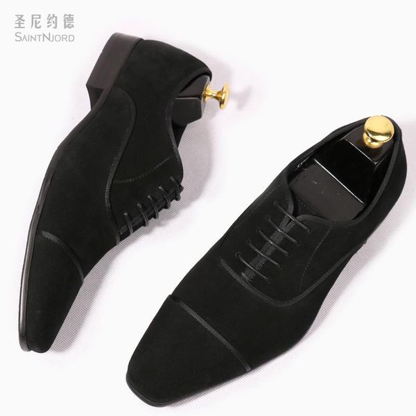 dress shoes real suede leather formal oxfords pointed toe lace up wedding men zapatillas hombre drop, Black
dress shoes real suede leather formal oxfords pointed toe lace up wedding men zapatillas hombre drop, Black