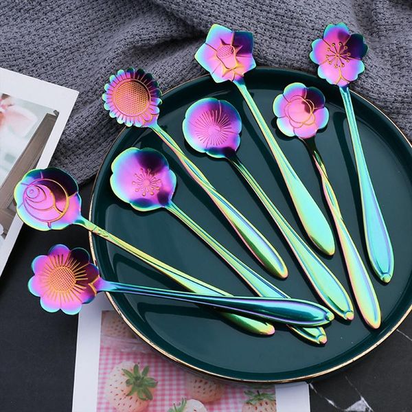 spoons tea coffee mixing spoon rainbow handle 12.5 cm small stainless steel vintage teaspoons tableware flowers design
spoons tea coffee mixing spoon rainbow handle 12.5 cm small stainless steel vintage teaspoons tableware flowers design