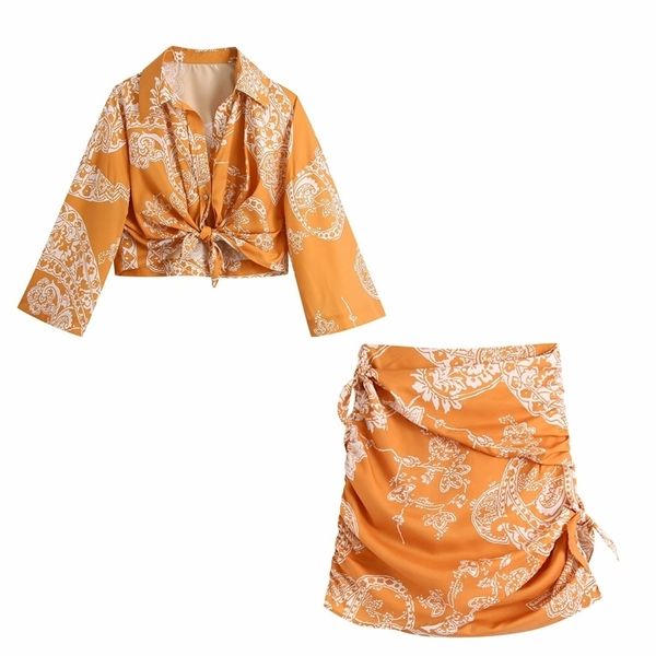two piece set women fashion printed bow crop shirt vintage shirring mini skirt summer woman outfit dress sets suits 211106, White
two piece set women fashion printed bow crop shirt vintage shirring mini skirt summer woman outfit dress sets suits 211106, White