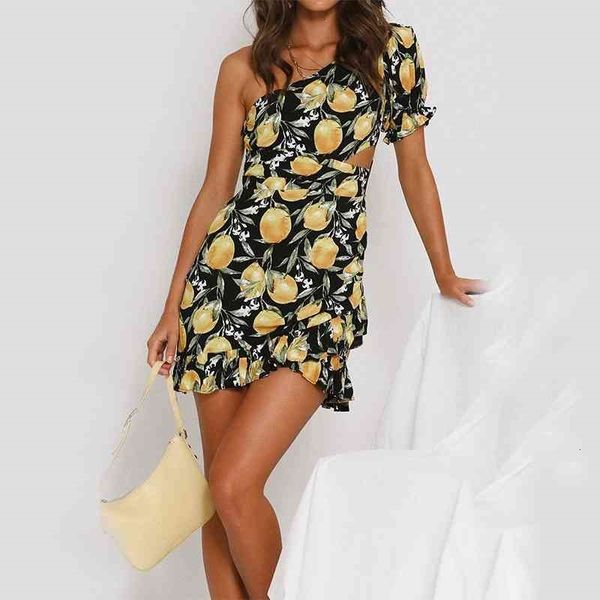 casual dresses women summer one shoulder print 2021 boho ruffles mini sundress female short beach holiday party vestido f4di, Black;gray
casual dresses women summer one shoulder print 2021 boho ruffles mini sundress female short beach holiday party vestido f4di, Black;gray