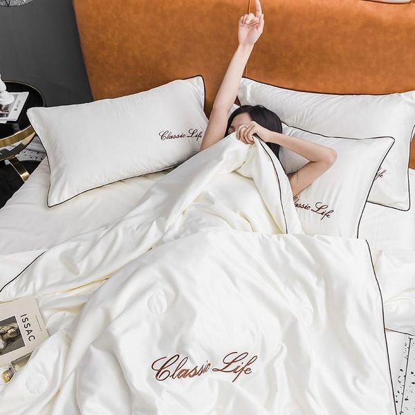 comforters & sets white summer quilt skin-friendly breathable air-conditioning solid color sofa bed throw blanket birthday gift
comforters & sets white summer quilt skin-friendly breathable air-conditioning solid color sofa bed throw blanket birthday gift
