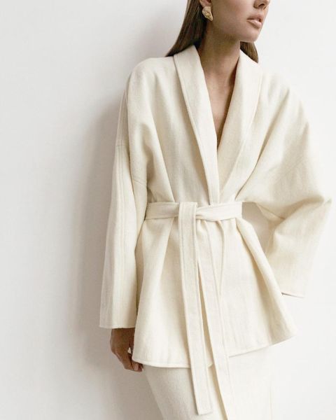women's wool & blends fleece women zaraing 2021 spring coat like bathrobe with bandage solid turn down collar streetwear causal, Black
women's wool & blends fleece women zaraing 2021 spring coat like bathrobe with bandage solid turn down collar streetwear causal, Black