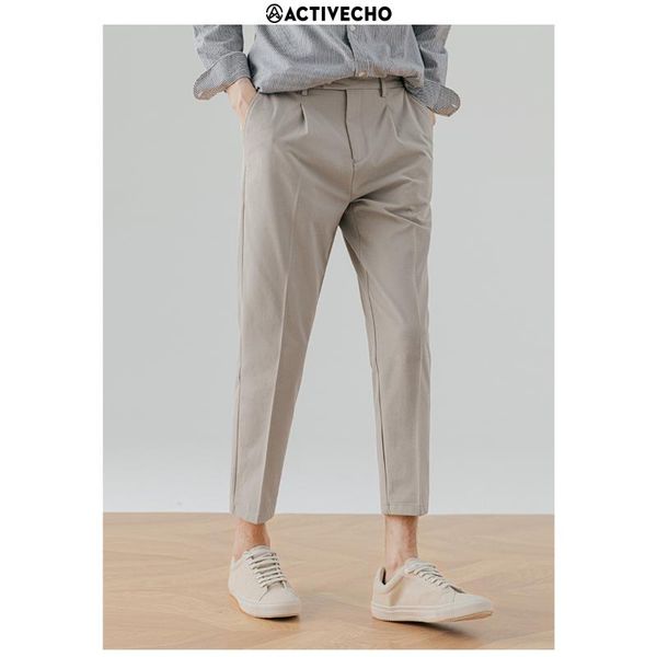 men's pants cropped suit 2021 summer slim business leisure fashion versatile straight, Black
men's pants cropped suit 2021 summer slim business leisure fashion versatile straight, Black